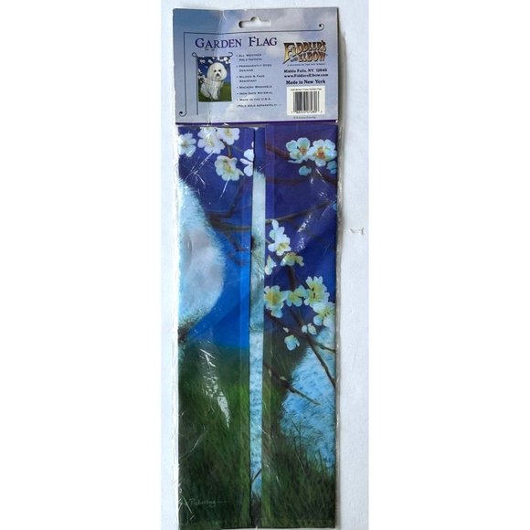 Bichon Frise Garden Flag Retired 12 x 16 inches New in Package Fiddlers Elbow - Picture 7 of 8